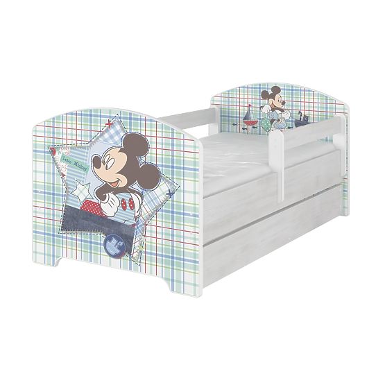 Baby bett se barriere - Mickey Mouse - dekor norwegisch kiefer