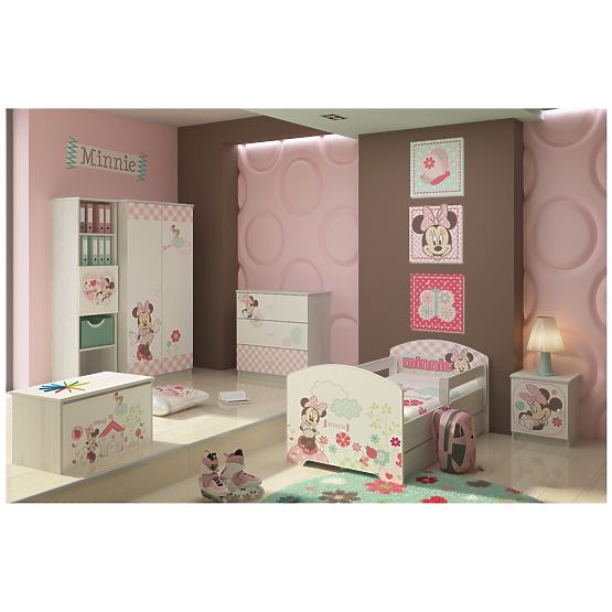 Baby bett se barriere - Minnie Mouse - dekor norwegisch kiefer