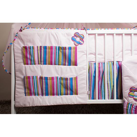 Baby-Bettwäsche-Set 120x90cm FLOWERS  - rosa