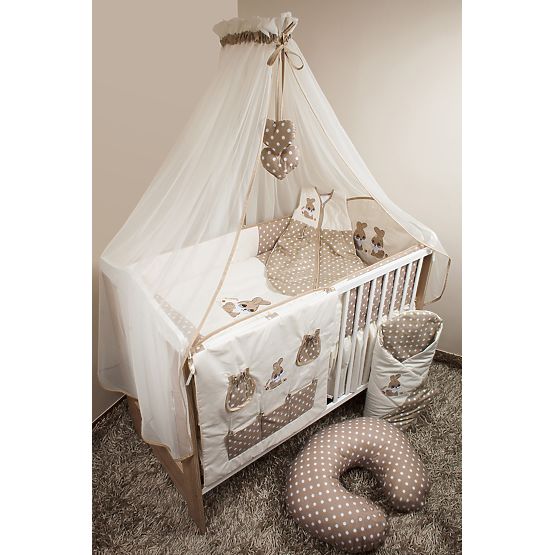 Baby-Bettwäsche-Set 120x90cm RABBIT - braun
