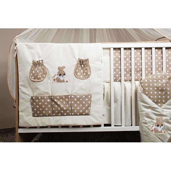 Baby-Bettwäsche-Set 120x90cm RABBIT - braun