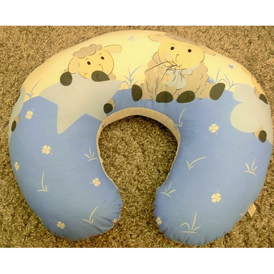 Baby-Bettwäsche-Set 135x100cm LÄMMCHEN - blau