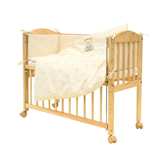 Baby-Bettwäsche-Set 7teilig - Scarlett Baby - BÄRCHEN - beige