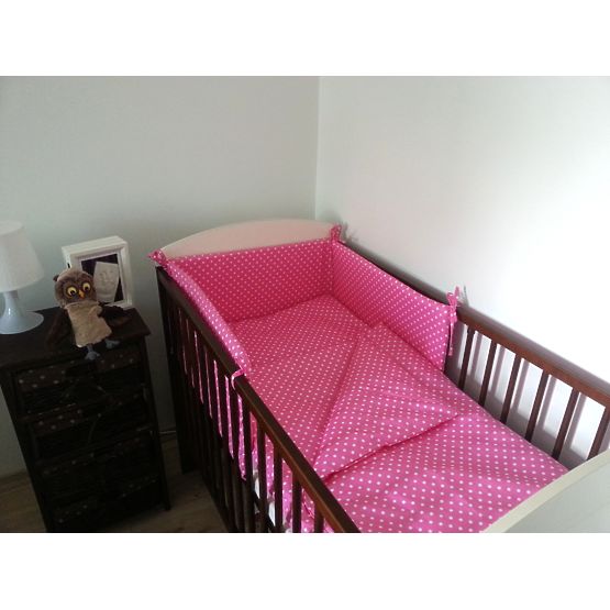 Baby-Bettwäsche-Set Pünktchen Pink