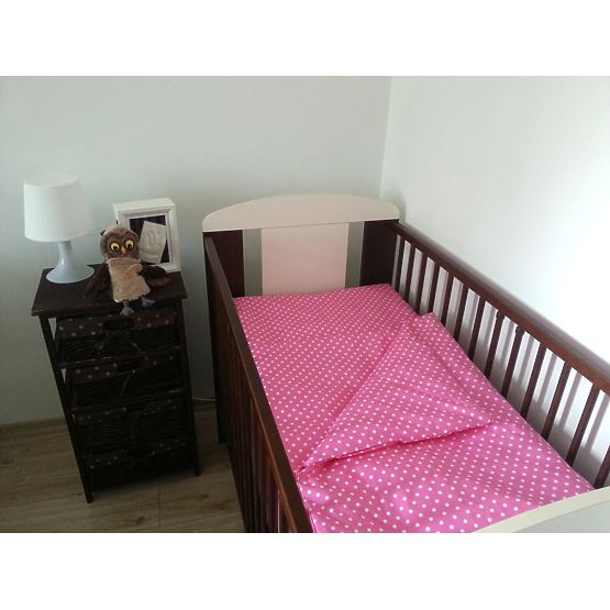Baby-Bettwäsche-Set Pünktchen Pink