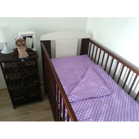 Baby-Bettwäsche-Set Pünktchen Violet