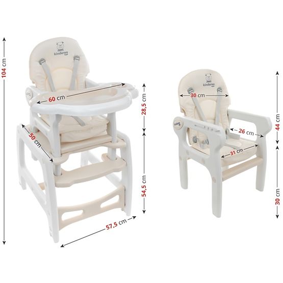 Baby essen stuhl Hugo - beige