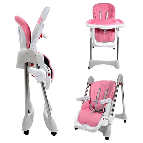 Baby essen stuhl Luxa - pink