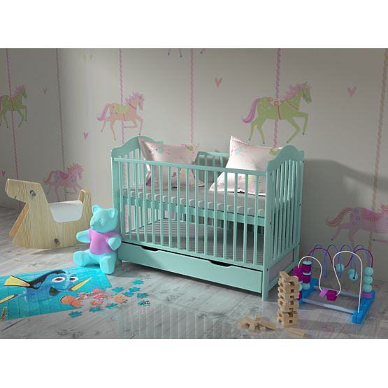 Babybett Alek - Minze