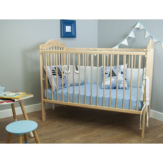 Babybett Alek mit versenkbarer Seite - natur