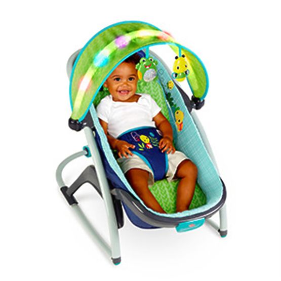 Babywippe Bright Starts Light Up Lagoon Rocker Napper