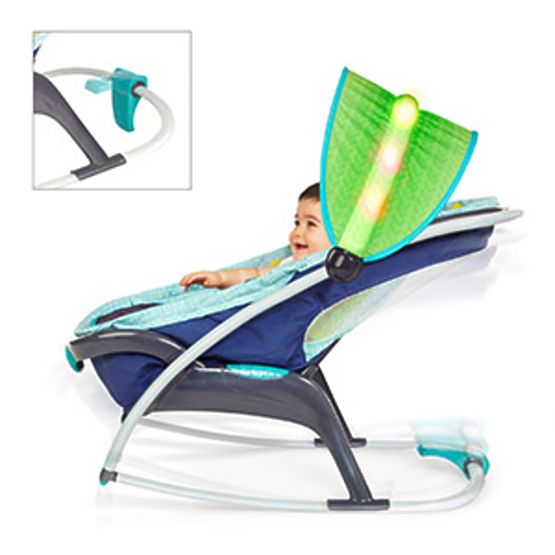Babywippe Bright Starts Light Up Lagoon Rocker Napper