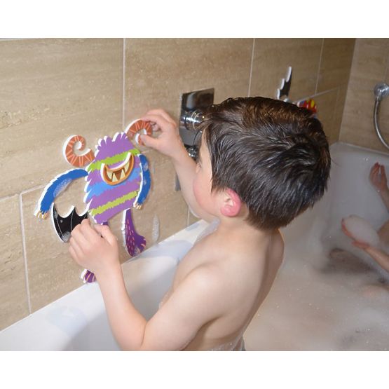 Badeaufkleber Gruselige Monster