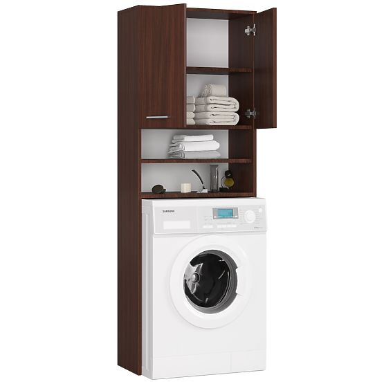 BADEZIMMERSCHRANK FIN ÜBER DER WASCHMASCHINE WENGE