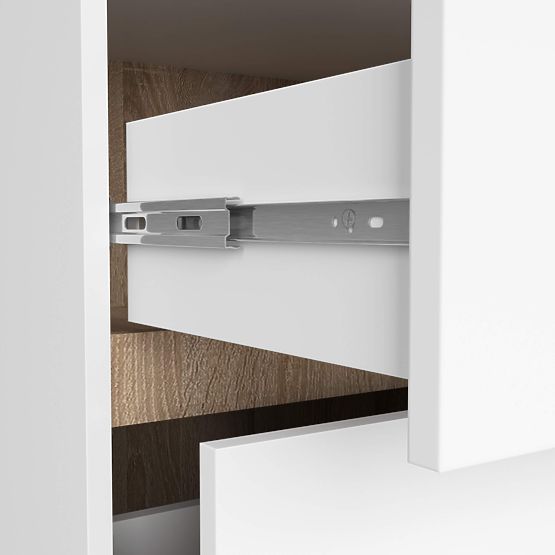 BADEZIMMERSCHRANK UNTER DEM WASCHBECKEN MIT ÖFFNUNGEN VAMI W90 UM 2SZ 2P WEISS / SONOMA EICHE