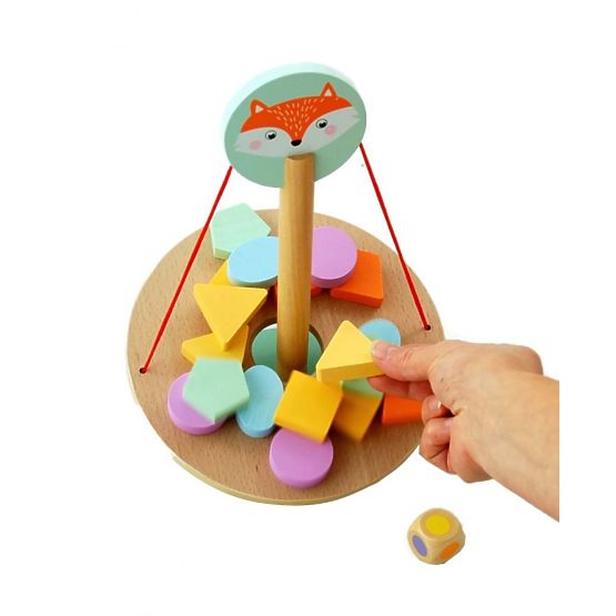 Ein Balancespiel mit einem Fuchs