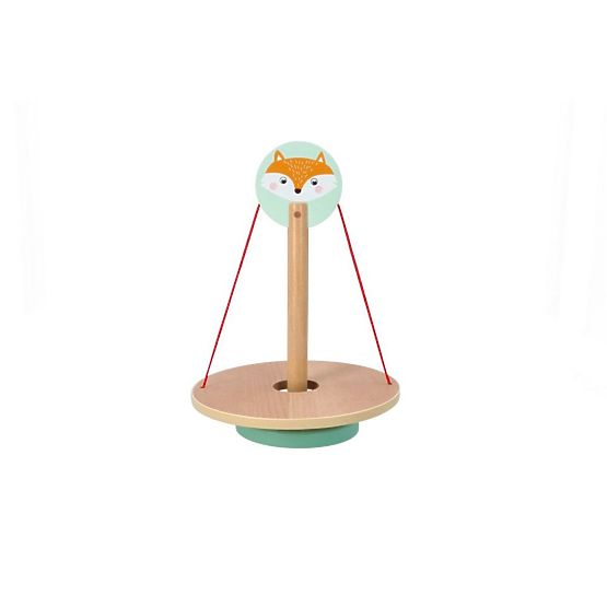 Ein Balancespiel mit einem Fuchs