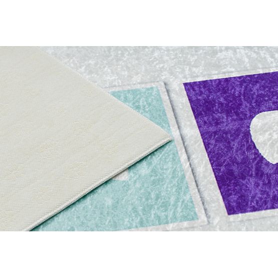 BAMBINO 1075 Waschmatte Hüpfen, Zahlen für Kinder rutschfest - grün