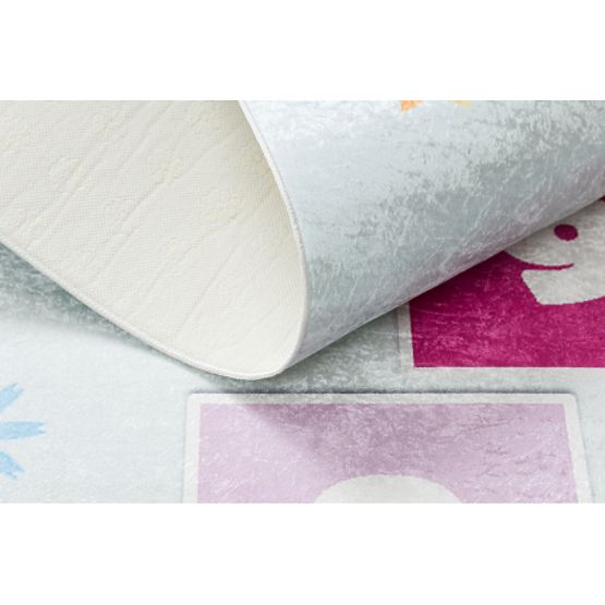 BAMBINO 1075 Waschmatte Hüpfen, Zahlen für Kinder rutschfest - grün