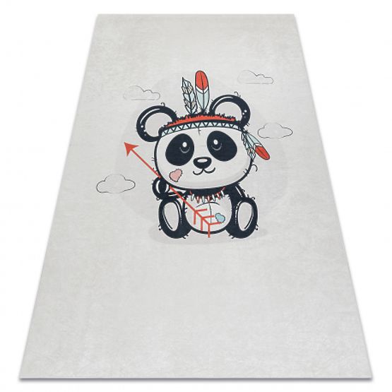 BAMBINO 1129 Waschmatte Panda für Kinder rutschfest - Creme