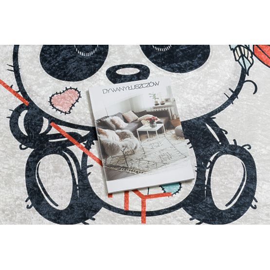 BAMBINO 1129 Waschmatte Panda für Kinder rutschfest - Creme