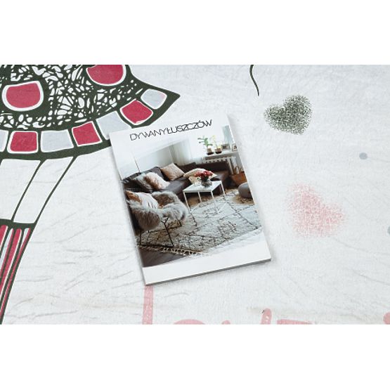 BAMBINO 2644 Waschmatte Mädchen, Einhorn für Kinder rutschfest - weiß / rosa