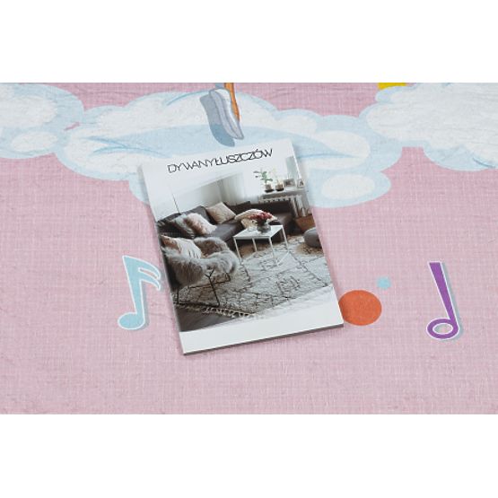 BAMBINO 41870 Waschmatte Ballerina, Regenbogen für Kinder rutschfest - rosa