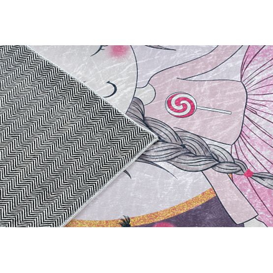 BAMBINO 48060 Waschmatte Prinzessin, Sterne für Kinder rutschfest - rosa