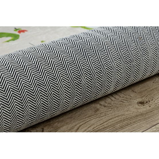 BAMBINO 50230 Waschmatte Zoologischer Garten, Strae f�fcr Kinder rutschfest - beige/gr�fcn