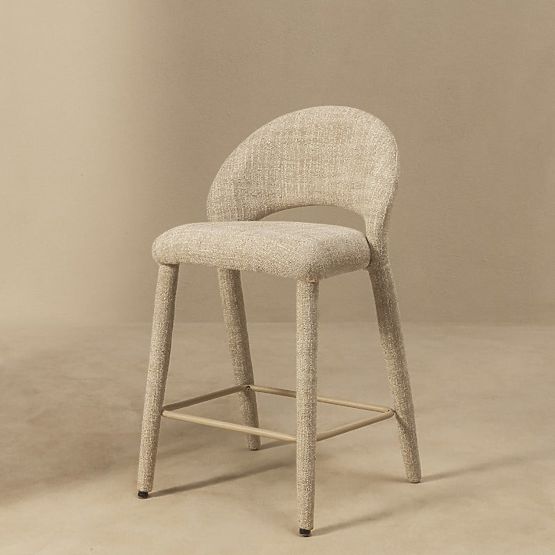Barhocker Ella creme-braun