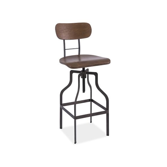Barstuhl Stuhl DROP dunkel Nuss/ graphit