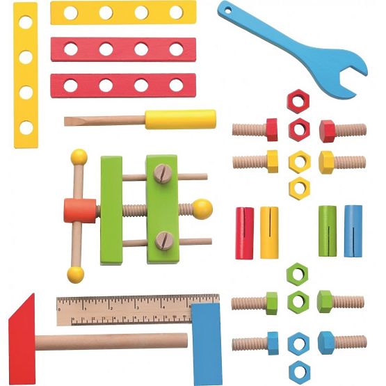 Baubus mit Werkzeugen