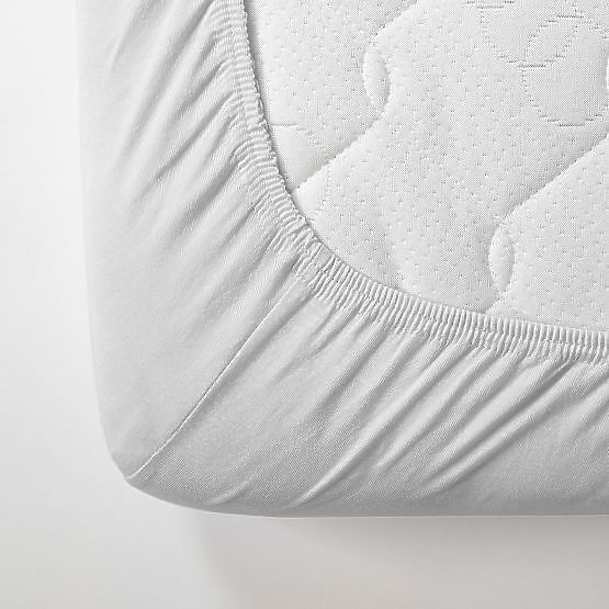 Baumwoll-Spannbettlaken 200x80 cm - weiß