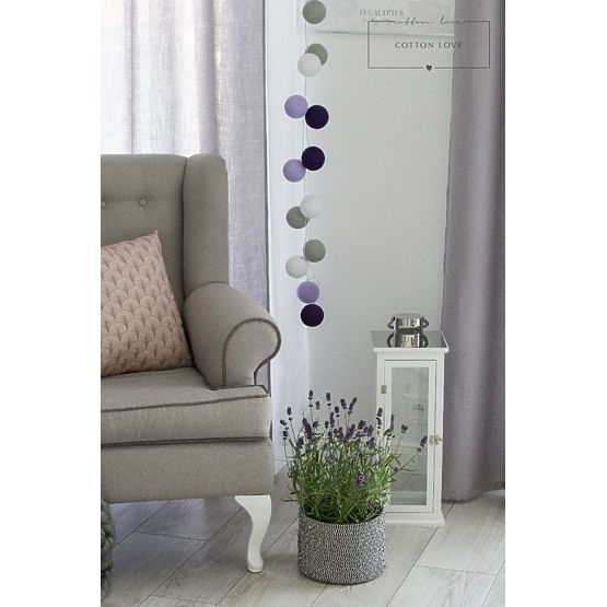 Baumwolle beleuchten LED bälle Baumwolle Bälle - lila