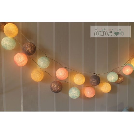Baumwolle beleuchten LED bälle Baumwolle Bälle - pudrig