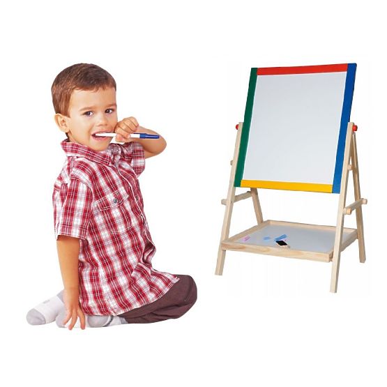 Beidseitige Kreide- und Magnettafel