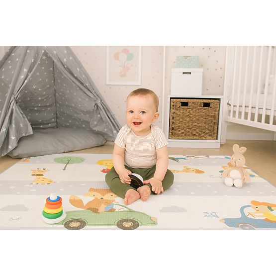Beidseitige Schaumstoff-Lernrollmatte mit Alphabet ECOTOYS für Kinder