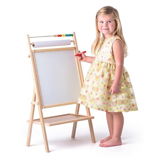 Beidseitige Tafel mit Papierrolle