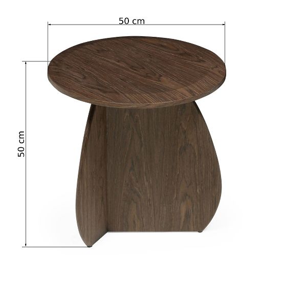 Beistelltisch Noku 50 cm, dunkle Walnuss
