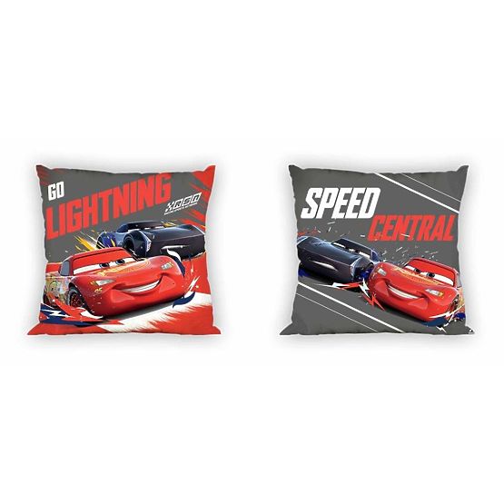 Beschichtung auf kissen 40x40 Cars - Blitz McQueen a Jackson Donner