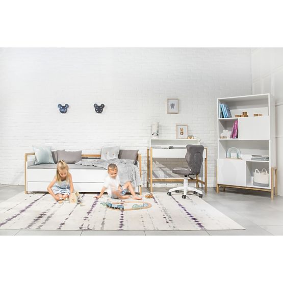 Kinderbett mit Seitenwand Viktor 180 x 80 - weiß