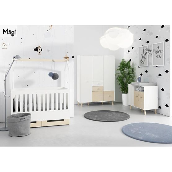 Bett Weisen 200x90cm T10-09-W-BS