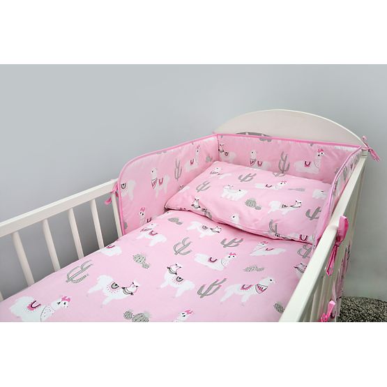Bettwäsche-Set 135x100 cm LAMA - pink