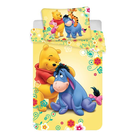 Baby-Bettwäsche Winnie Puuh 100x135 cm + 40x60 cm