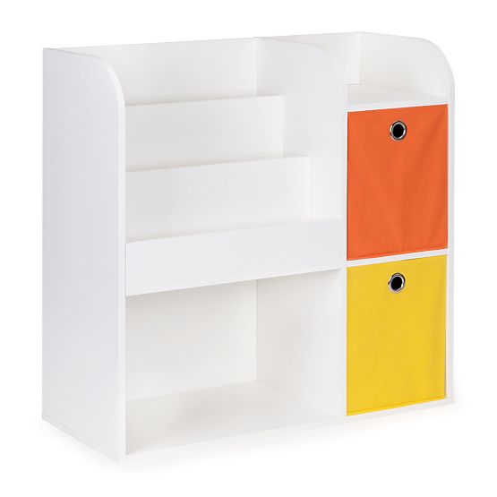 Bibliothek mit Organisatoren