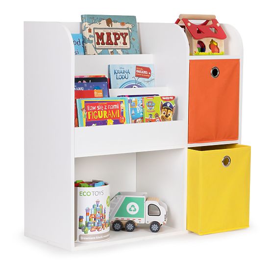 Bibliothek mit Organisatoren