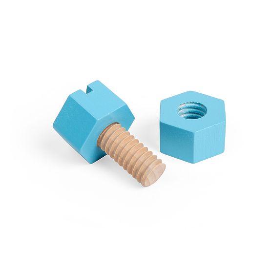 Bigjigs Kiste mit Muttern und Schrauben