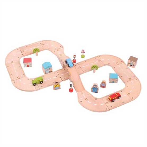 Bigjigs Rail Hölzerne Achterbahn