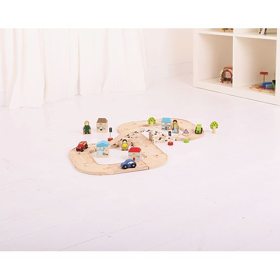 Bigjigs Rail Hölzerne Achterbahn