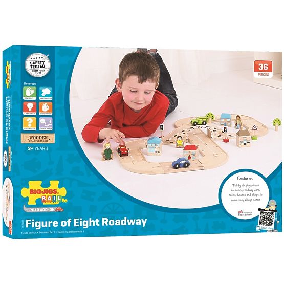 Bigjigs Rail Hölzerne Achterbahn